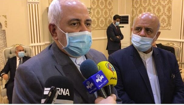 ظریف در بغداد: پرونده شهادت سپهبد سلیمانی و جنایت‌های آمریکا در منطقه را بررسی می کنیم