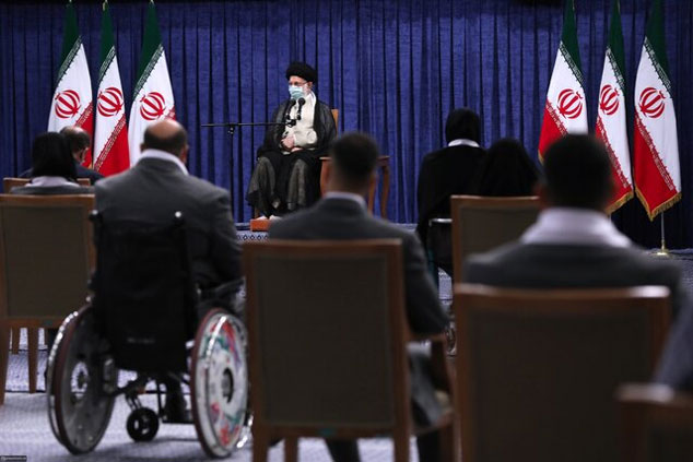 دیدار قهرمانان المپیک و پارالمپیک ایران در بازی‌های ۲۰۲۰ توکیو با رهبر انقلاب